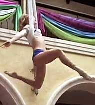 Aerialist Performing with a Hammock