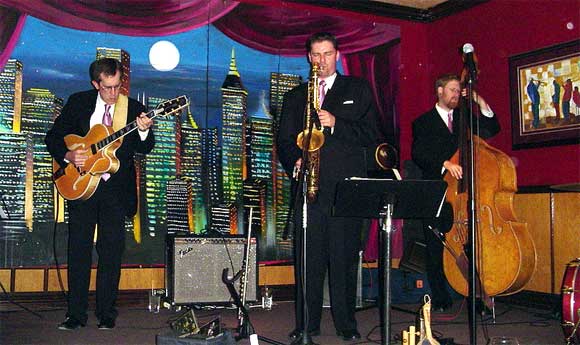 Jazz Guitar, Saxophone, and Bass