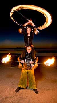 Jazzy and Bo - Fire Hoops