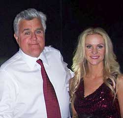 Jenny Frogley with Jay Leno