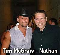 Nathan Osmond with Tim McGraw
