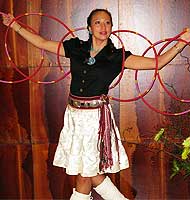 Native American Hoop Dancer in Full Regalia