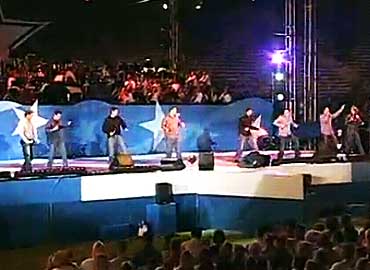 Osmonds Second Generation Performing at Stadium of Fire