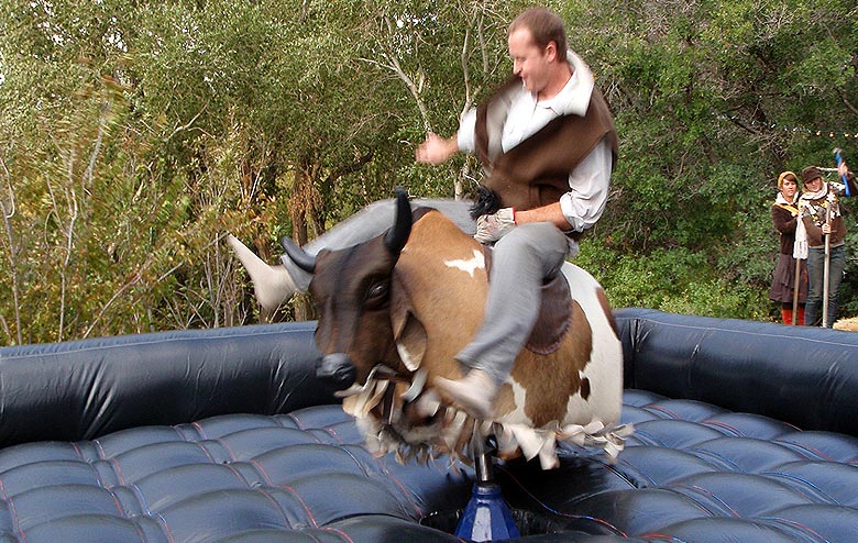 Mechanical Bull Riding for Western and Cowboy Themed Events