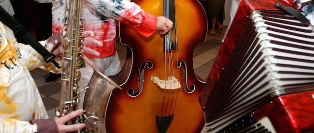 Stand-Up Bass at a Party