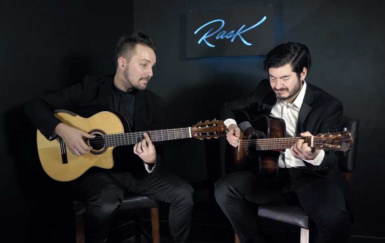 Nylon and Steel Classical Pop Jazz Guitar Duo