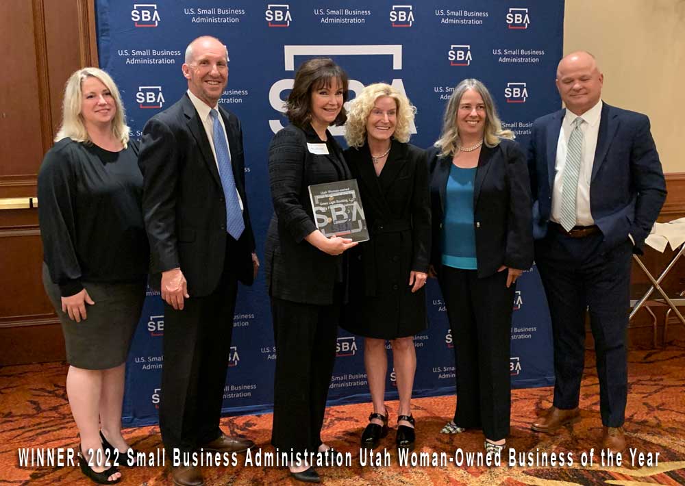 Sally Johnson - Owner and CEO - Winner of the 2022 Small Business Administration Utah Woman-Owned Business of the Year Award
