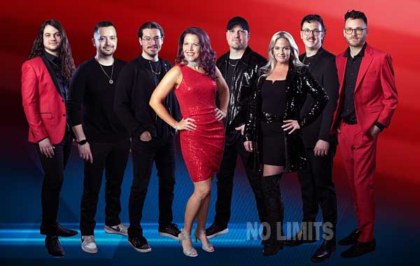 Hire the No Limits Band for Wedding Receptions and Parties