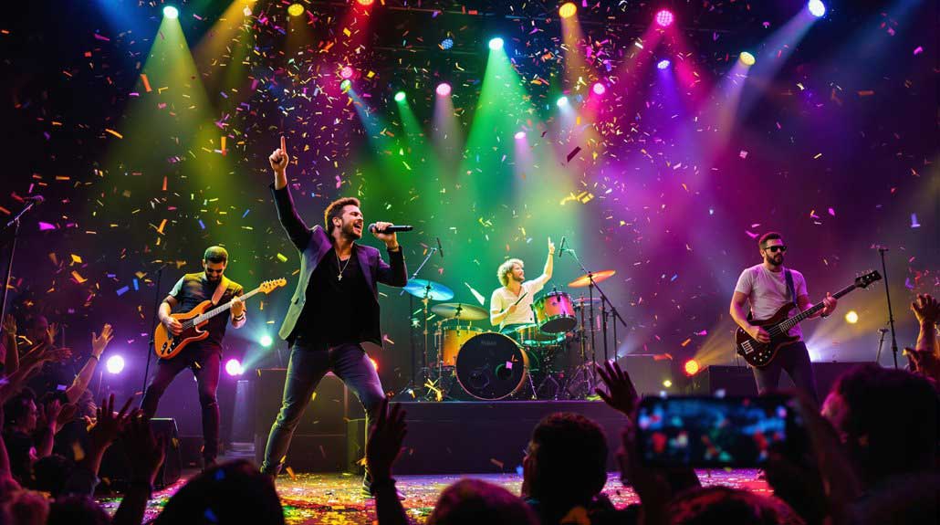 Live Band Performing at a Private Birthday Party