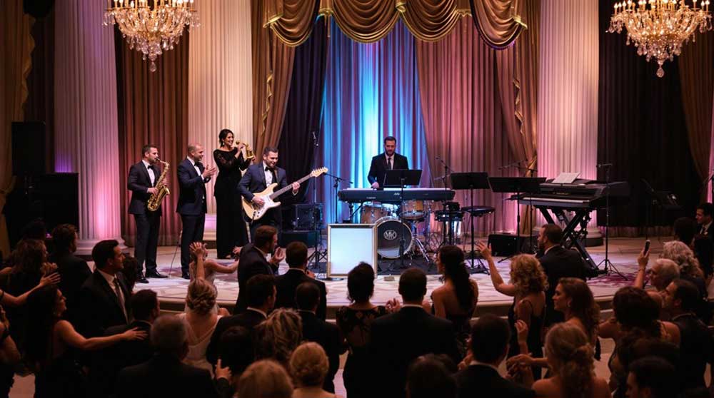 A Band Performing the Top 100 Wedding Band Songs