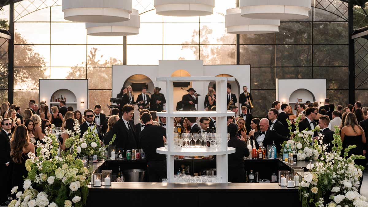 Modern Retrospect Performing at Luxury High Profile Wedding Reception
