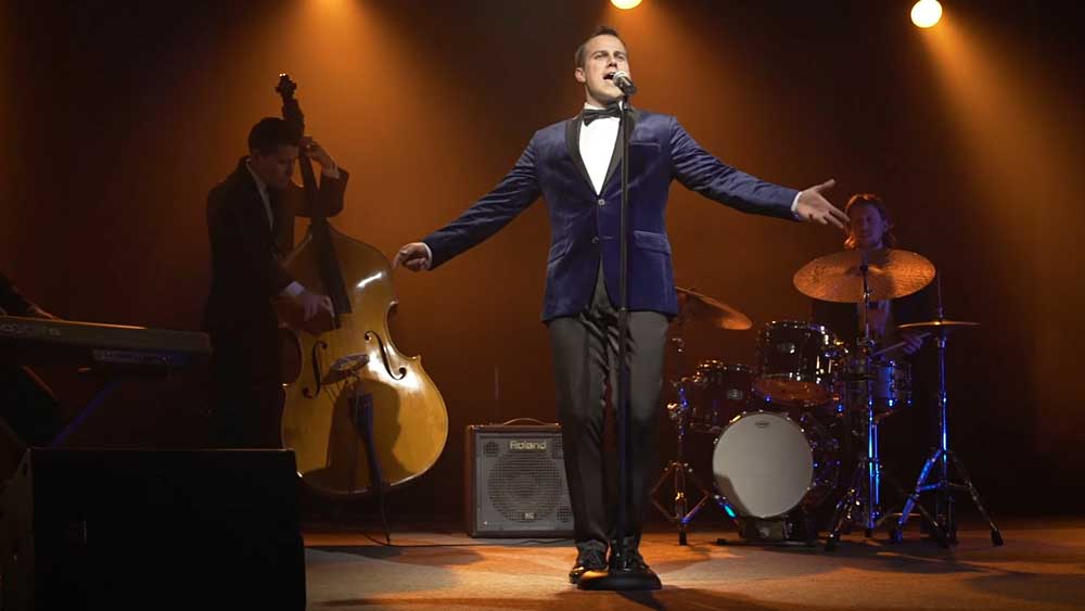 Paul Cave & The Platinums jazz and swing band performing live at a wedding
